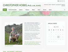 Tablet Screenshot of christopherhobbs.com